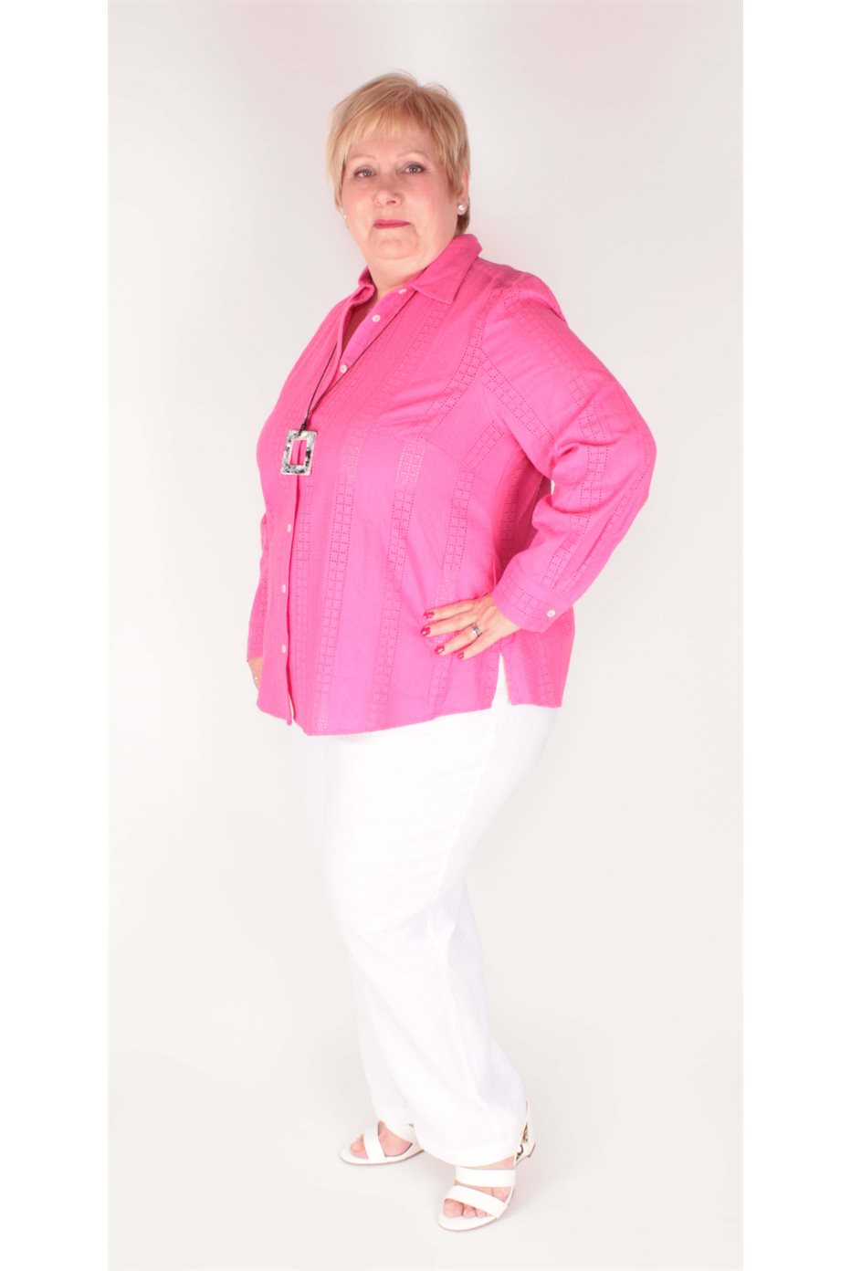 Blouse Zoey en coton Rose 